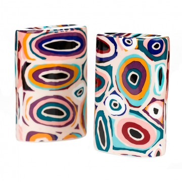 Aboriginal Art | Salt + Pepper Shakers | Gladys Kuru Bidu Aboriginal Art | Salt + Pepper Shakers | Gladys Kuru Bidu